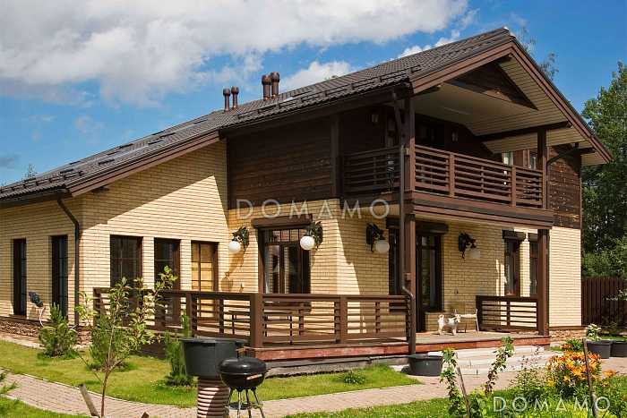 Проект каркасного дома с сауной на первом этаже