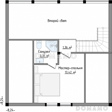 SCANDI 76 / План 2 этажа
