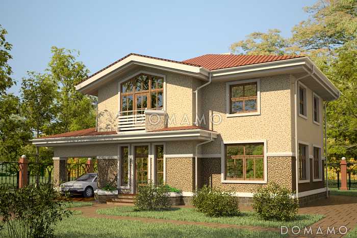 Проект дома из SIP панелей со вторым светом