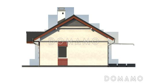 Проект классического одноэтажного дома из газобетона с тремя спальнями и светлой гостиной / Фасад 2