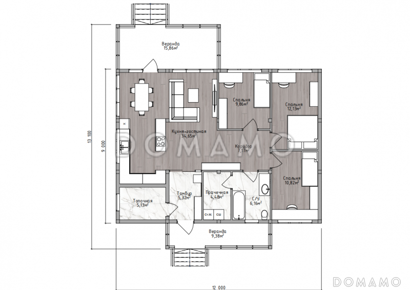 ОД-108 / План 1 этажа