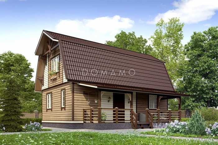 Проект каркасного дома с туалетом