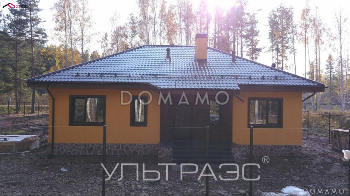 Проект одноэтажного дома адаптированного для каркасного строительства с тремя спальнями и крытой террасой / 26