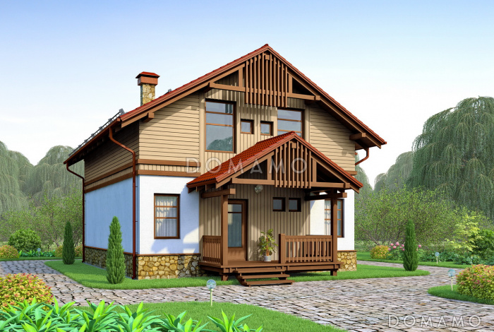 Проект небольшого каркасного дачного дома с утеплением 