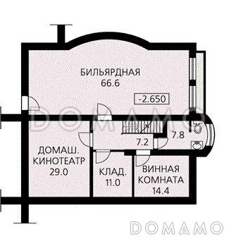 Проект дома с медной кровлей / План цокольного этажа