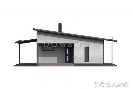 Проект стильного загородного каркасного дома / Фасад 2