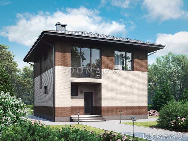 Проект двухэтажного дома с кладовой, кухней-столовой, лоджией