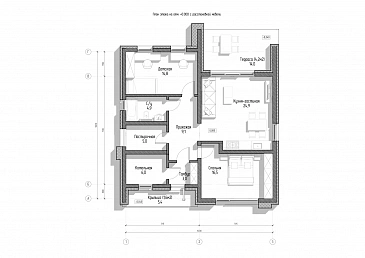 Дом за 100 дней  / План 1 этажа