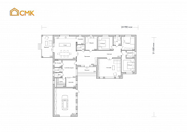Преображенское / План 1 этажа