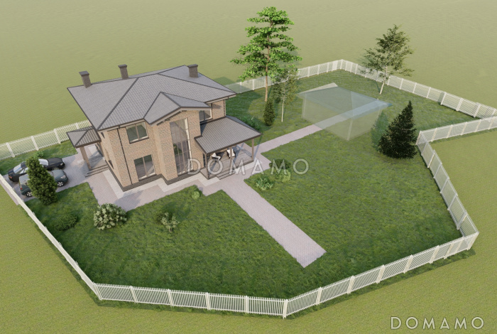 Проект двухэтажного каркасного дома со вторым светом и детской на втором этаже