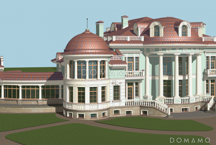 Проект большого дома более 1500 м. кв.