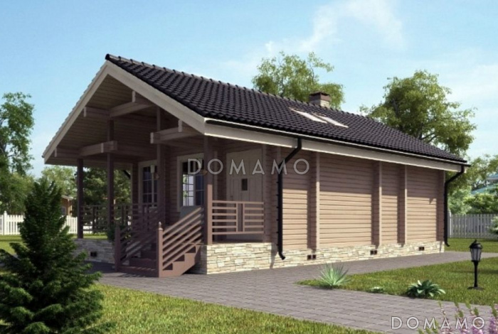 Проект дома из клееного бруса до 100 кв.м