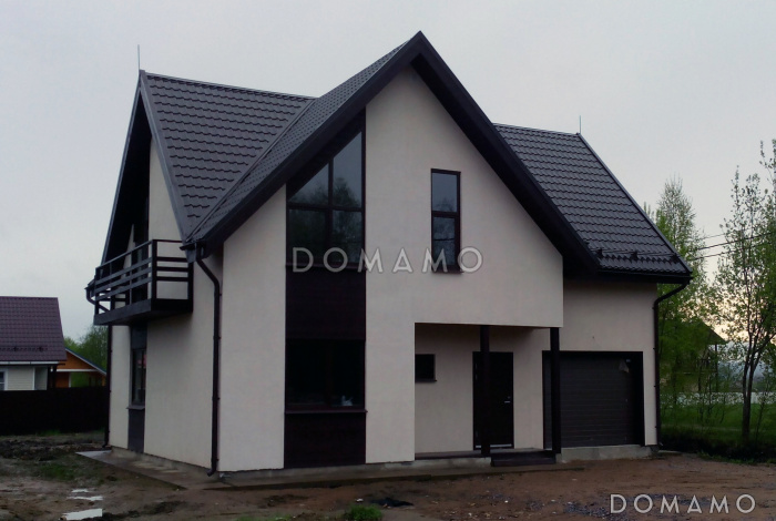 Компактный коттедж с 4 спальнями и гаражом на 1 машину