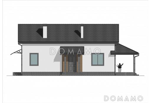 Проект мансардного дома с большим спортзалом / Фасад 4