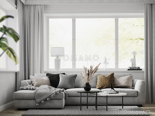 Проект одноэтажного дома из газобетона с гаражом, террасой, детскими