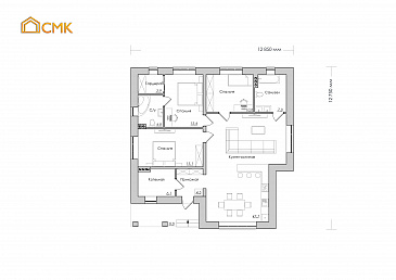 Брюховецкая / План 1 этажа