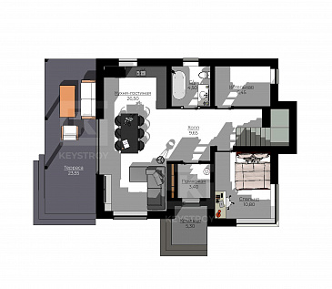 КейСтрой-296 / План 1 этажа