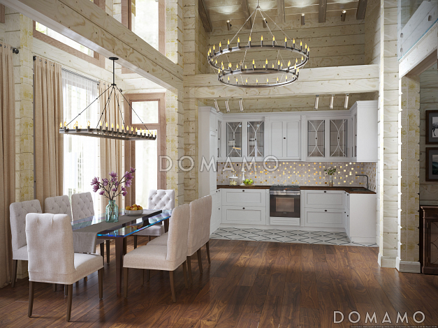 Проект деревянного дома с мансардой, вторым светом и сауной