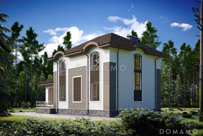 Проект загородного дома с бильярдной, парной, спортзалом, каминной зоной