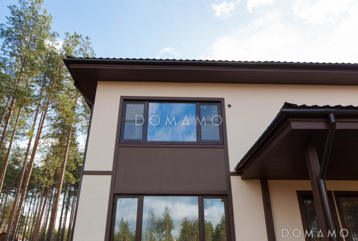 Проект дома с четырехскатной крышей