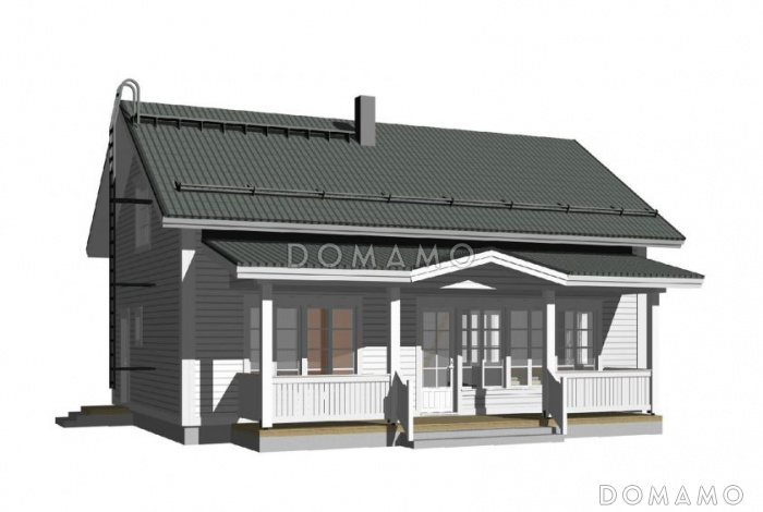 Проект двухэтажного каркасного дома