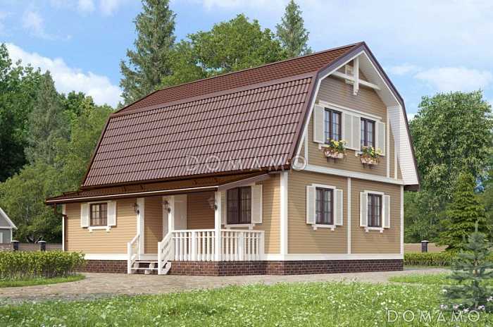 Проект каркасного дома с логичной планировкой внутреннего пространства