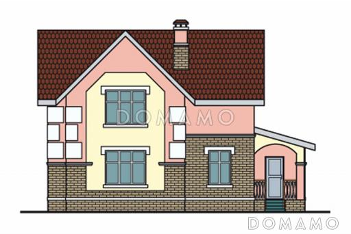 Проект дома из SIP панелей с простой и удобной планировкой / Фасад 1