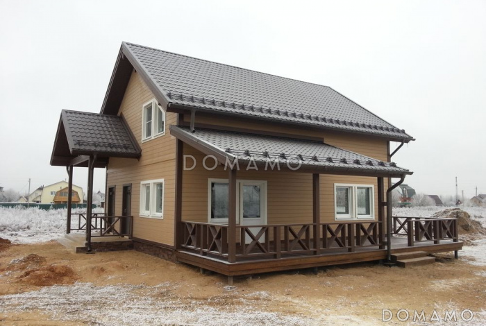 Проект дома в скандинавском стиле с просторной кухней