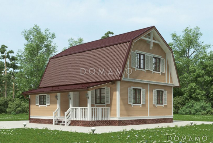 Проект каркасного дома с логичной планировкой внутреннего пространства