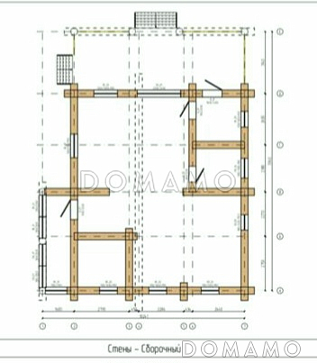 Дом из кедра / План 1 этажа