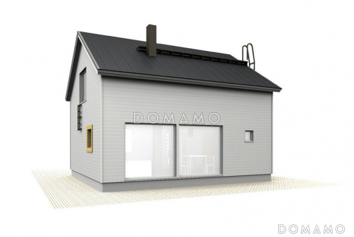 Проект каркасного дома с мансардой