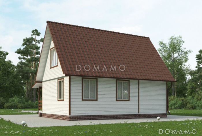 Проект каркасного дома 7х9