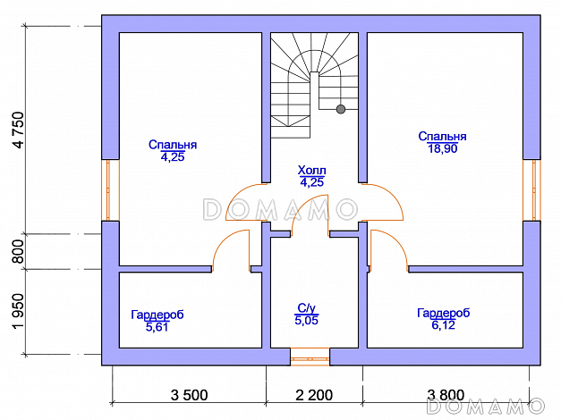 Давир -10 / План 2 этажа