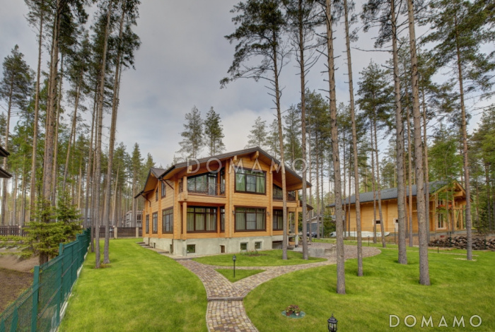 Проект дома из клееного бруса с крытой террасой