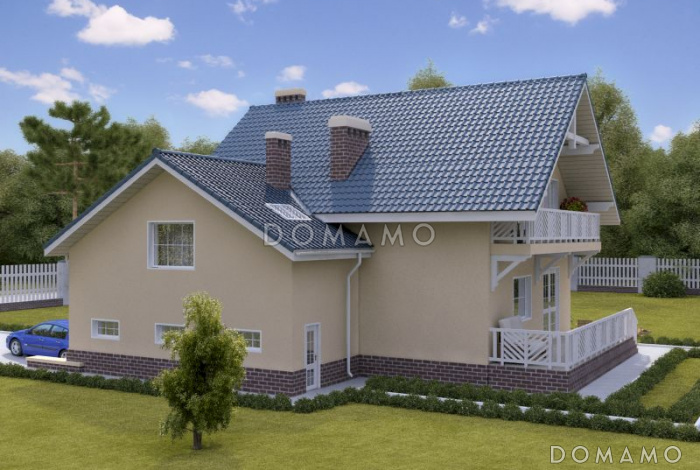 Проект загородного дома со свободной планировкой