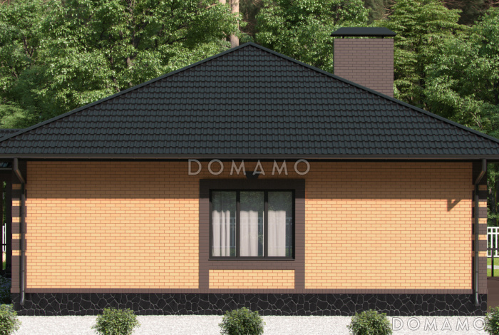 Проект загородного дома с ванной и душевой, просторной гостиной, гардеробной с окном, кладовой в котельной