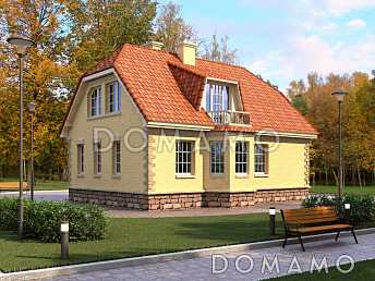 Проект дома в европейском стиле с подвалом