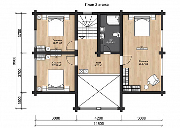 LAPPI 215 / План мансардного этажа