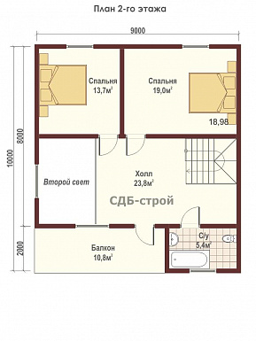ДБР16 / План 2 этажа