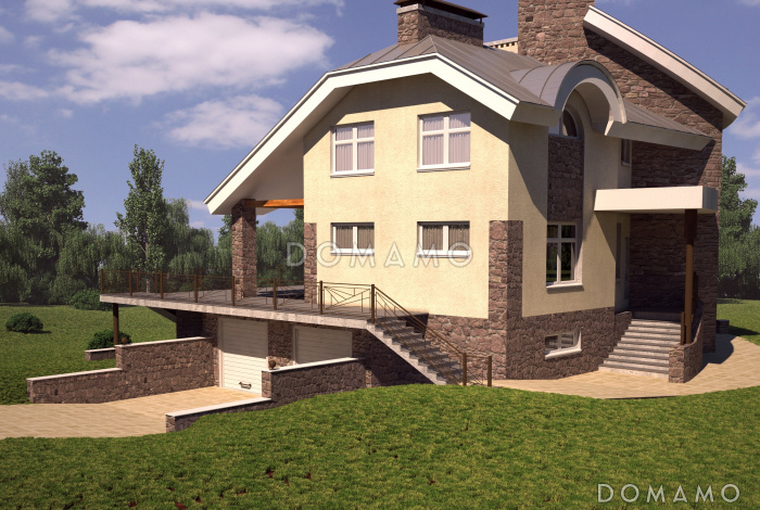 Дом оригинальной формы