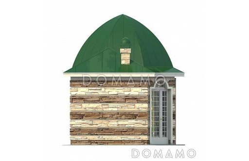 Проект беседки в стиле Петровского барокко / Фасад 2