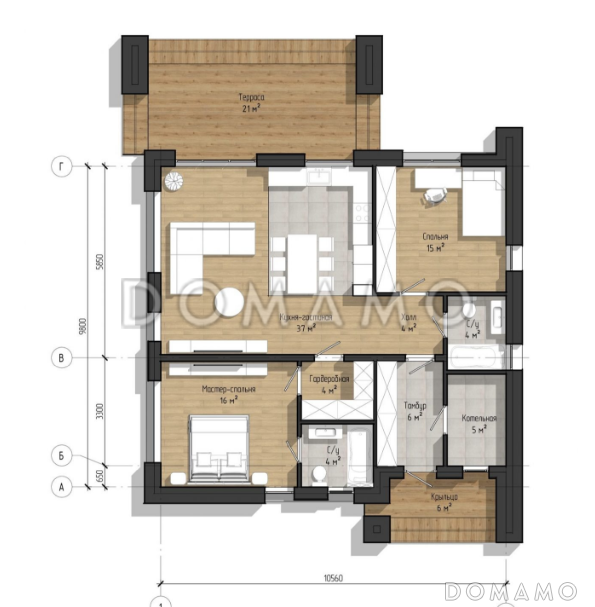 Мультидом 12 П / План 1 этажа