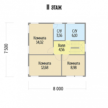 Барбарис / План 2 этажа