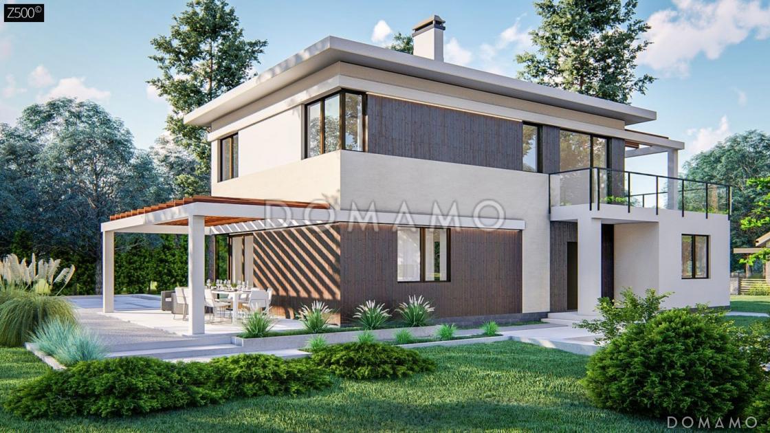 Проект двухэтажного дома из кирпича с сауной, адаптированный для сейсмозоны / 5