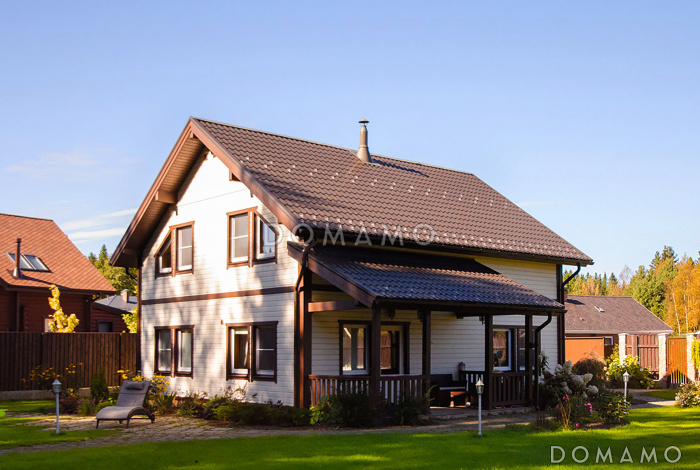 Проект кирпичного дома с санузлом на первом и на втором этаже