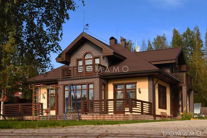 Проект каркасного дома с 4 спальнями