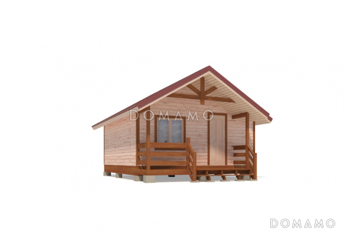 Проект дома 5х5 из клееного бруса