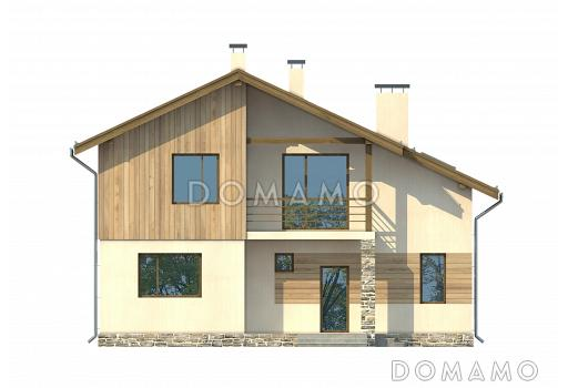 Проект комфортабельного дома из СИП панелей / Фасад 2