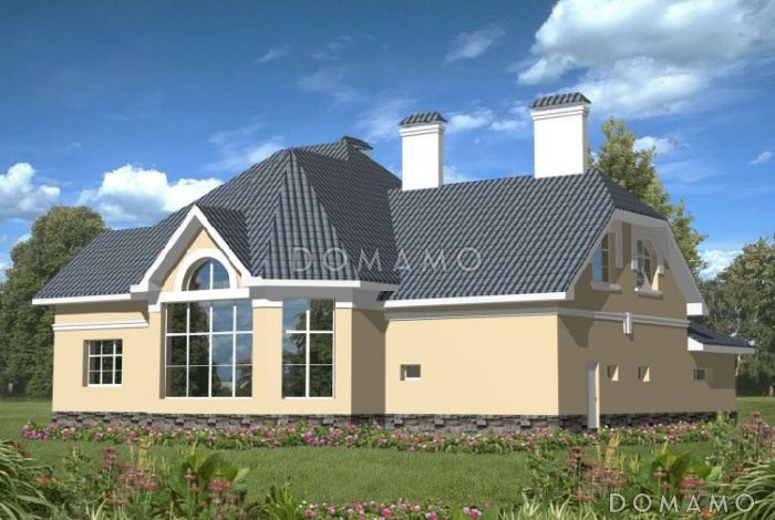 Проект дома из кирпича с кинозалом