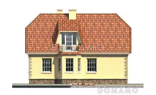 Проект дома в европейском стиле с подвалом / Фасад 3